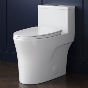 DeerValley DV-1F0437 One Piece Elongated Toilet – Dual Flush & Rimless, ADA Height, Seat Included,MAP1000