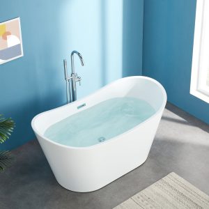 DeerValley DV-1T151S HORIZON 59" X 30" Freestanding Acrylic Bathtub