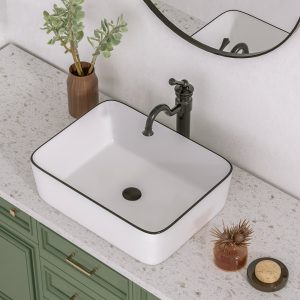 DeerValley DV-1V0002 Vessel Sinks Easy Install Scratch-Resistant Glossy Finish