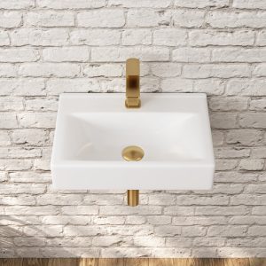 DeerValley DV-1WS0128 Wall Mounted Sinks 18in Modern Compact Design