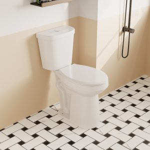DeerValley DV-2F0145 Two-Piece Toilets, 21" Extra-Tall Comfort Seat, Dual-Flush Water Save & Soft-Close