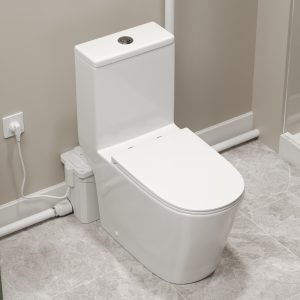 Macerating Toilet | 23ft Vertical Sewage Lift, 700W Stainless Steel Grinder, Dual Odor Control System, 1.06/1.59 GPF Dual Flush -DV-1F340ZH006