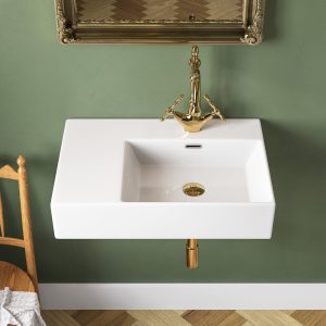 DeerValley DV-1WS0126R Wall Mounted Sinks Compact Ceramic 3 Overflow